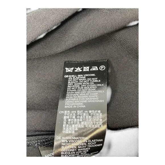 Reiss Zaria Asymmetric Midi-Skirt Black Size US 12 New with Tags - Picture 4 of 4